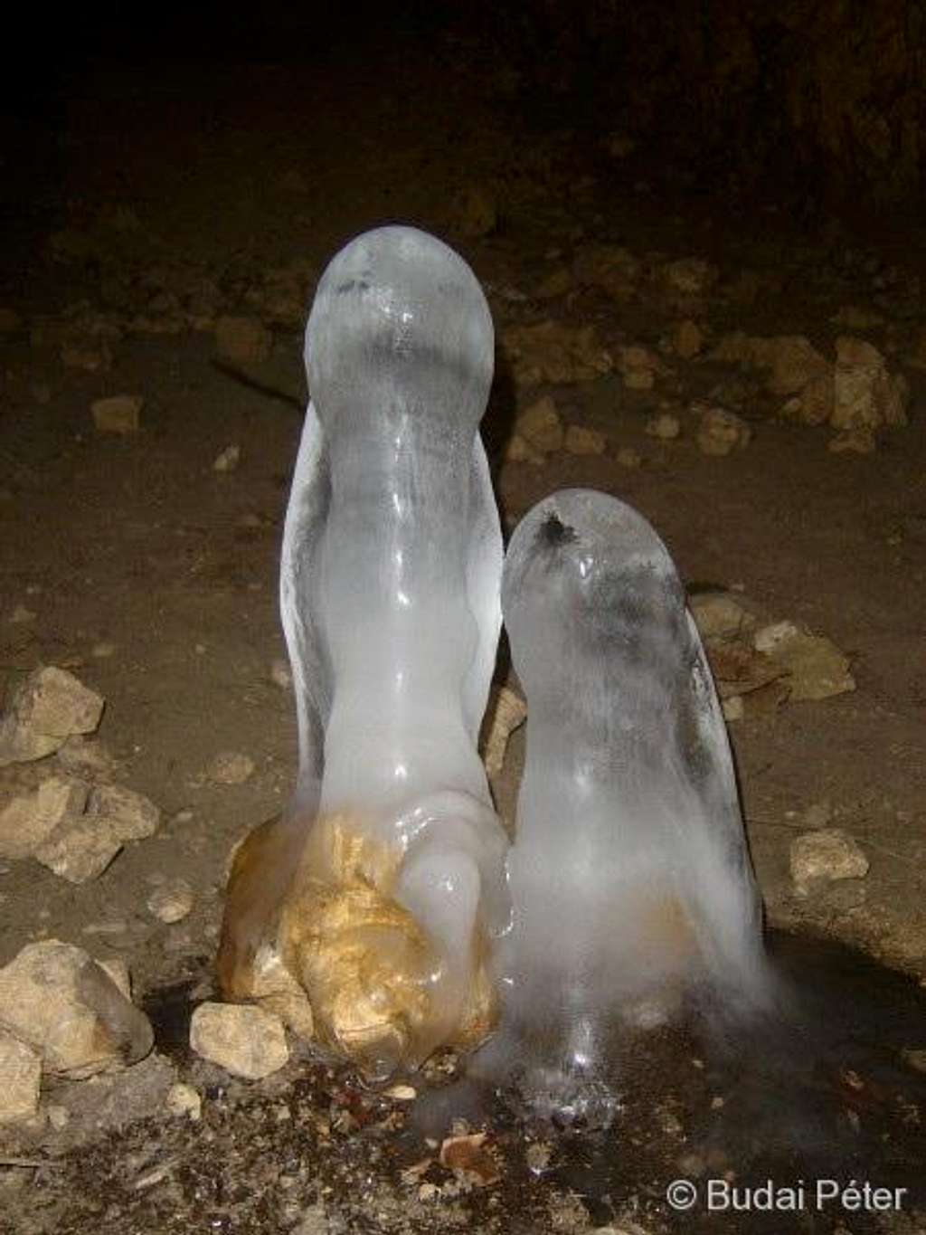 Icicle stalagmites