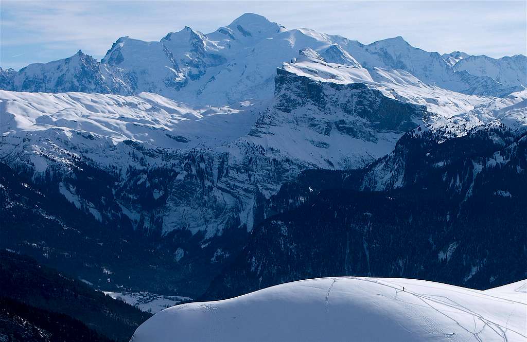 Tête à l'Ane and Mont Blanc behind