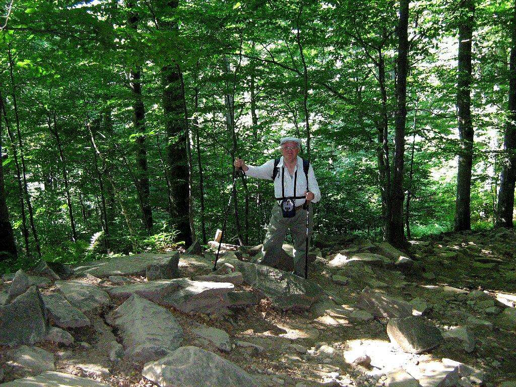 Rocky trail up Mount Tarnica