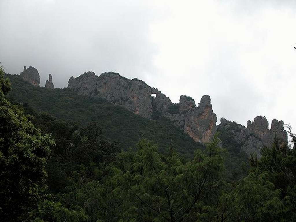 Rock formations near Punta...