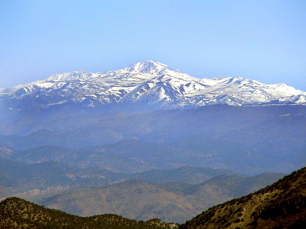 White Mtn. Peak, 14,246' from Mazourka Peak