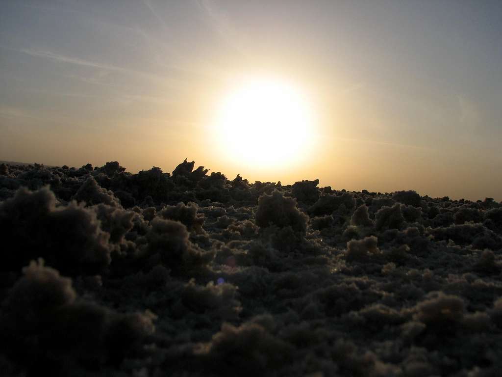 Salt in Desert (maranjab-Iran)