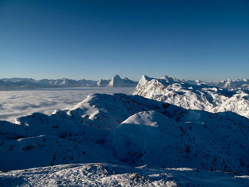Arctic view of the Berchtesgaden Alps