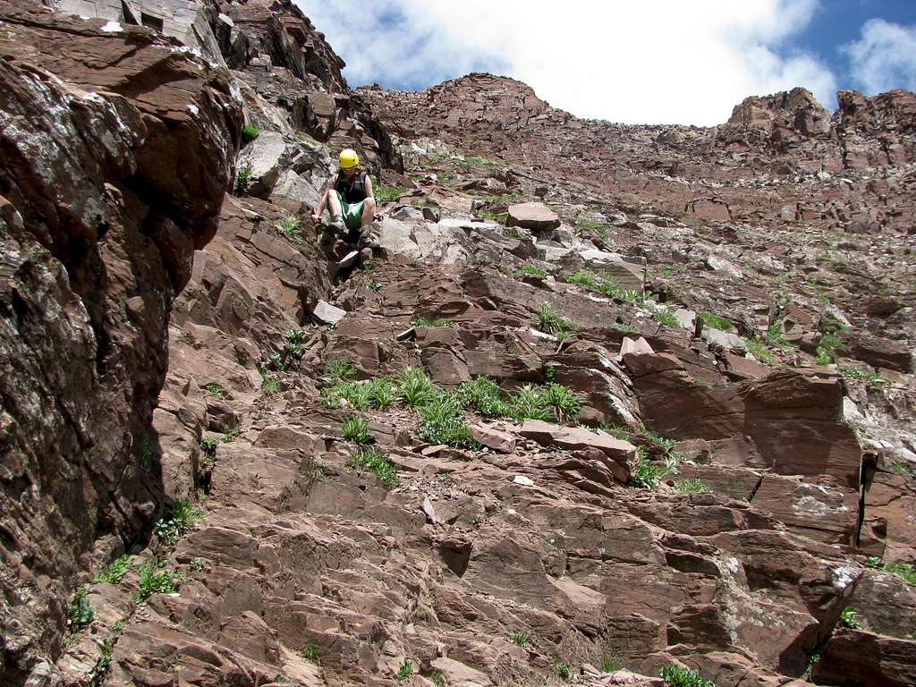 typical terrain, upper 2nd gully
