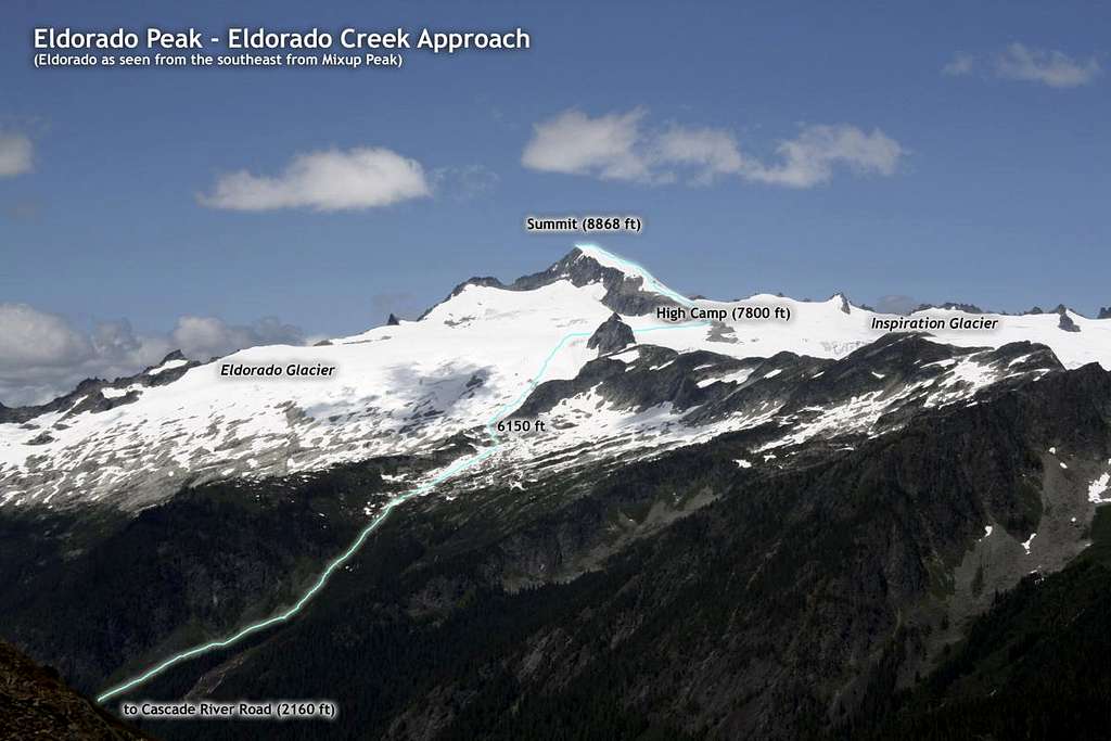 Eldorado Creek route overlay