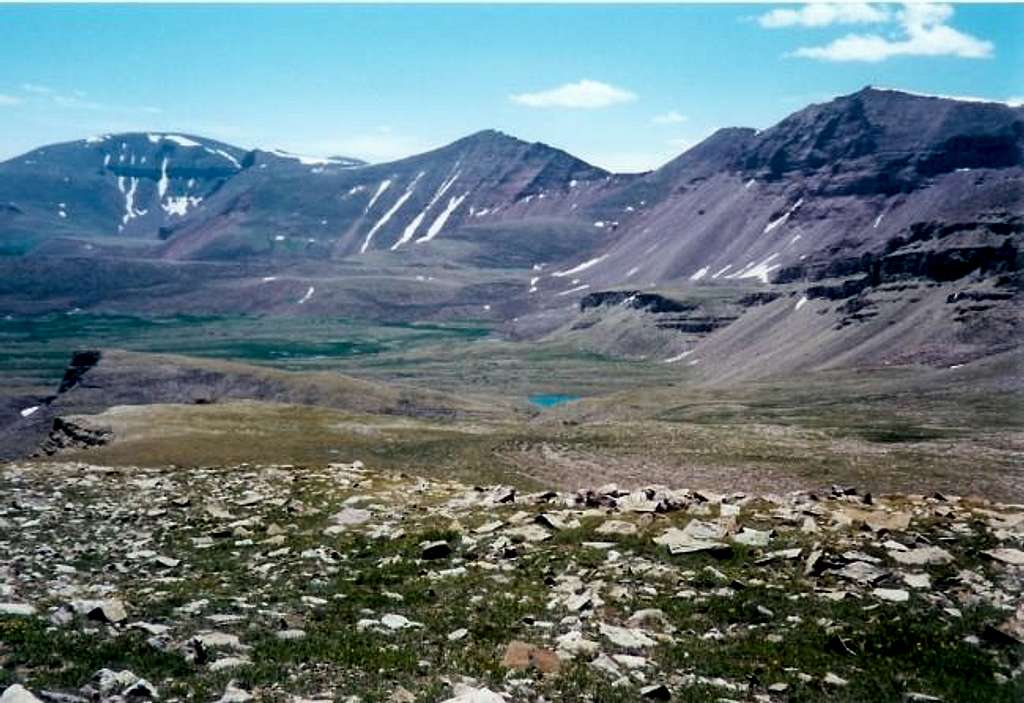 Mt. Emmons (far left), July...