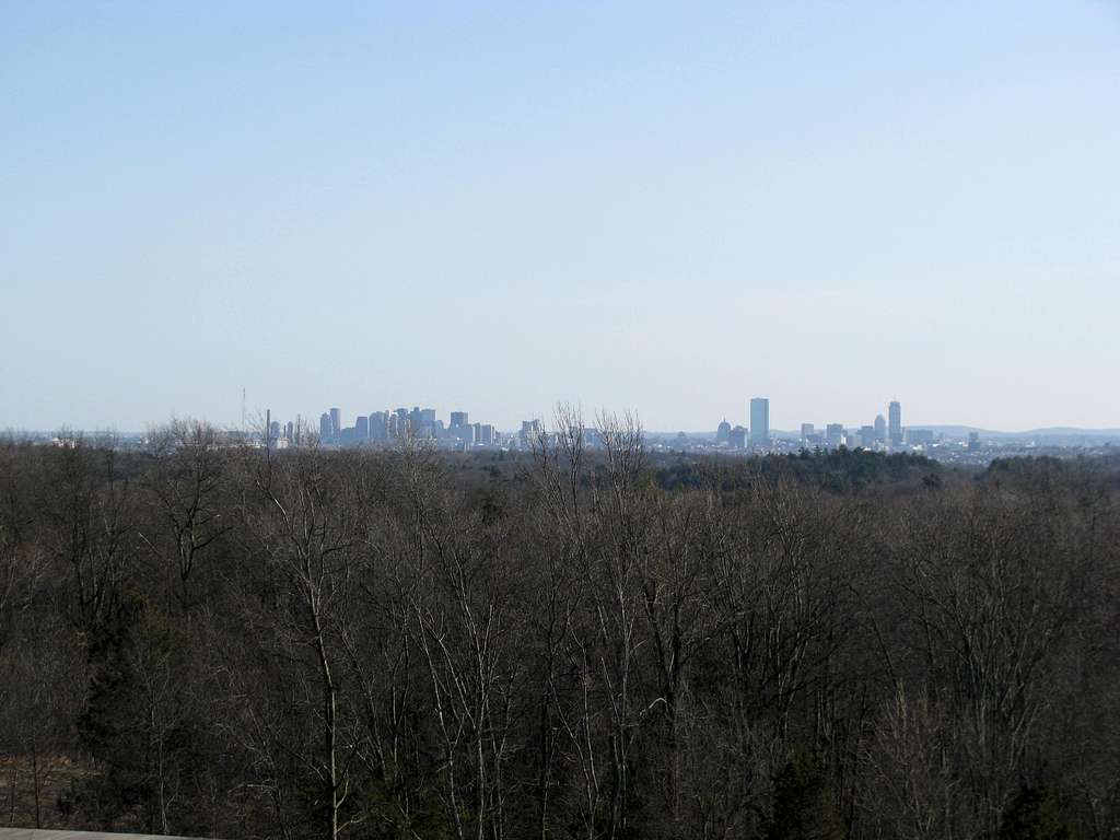 Zoom of Boston from Bear Hill