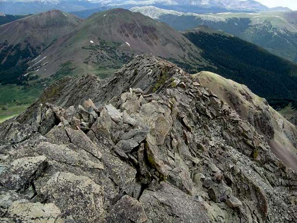 Static Peak's east ridge...