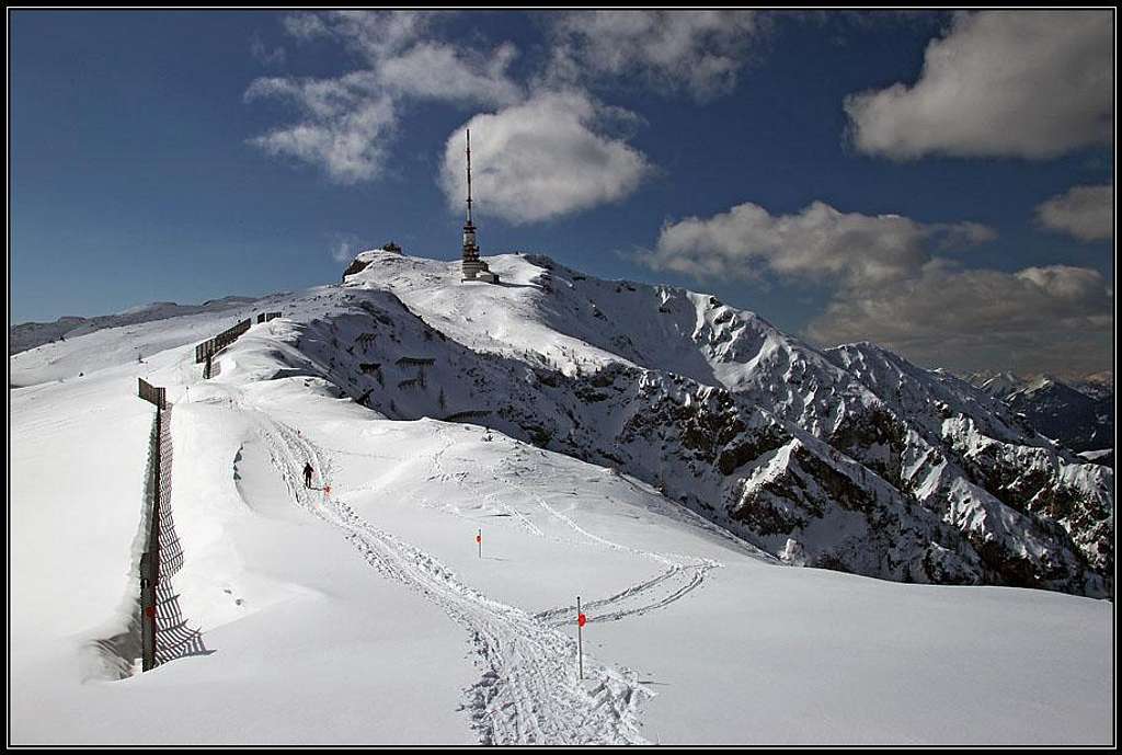 The summit of Dobratsch massif