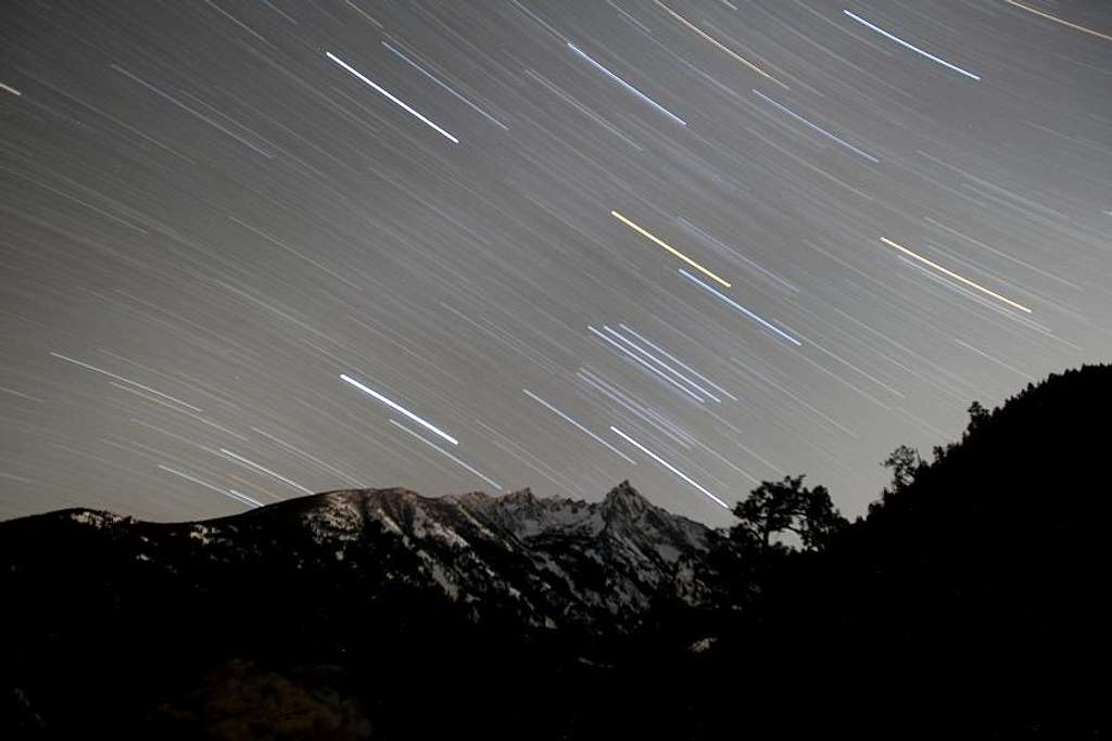 Trapper Peak Star trails 