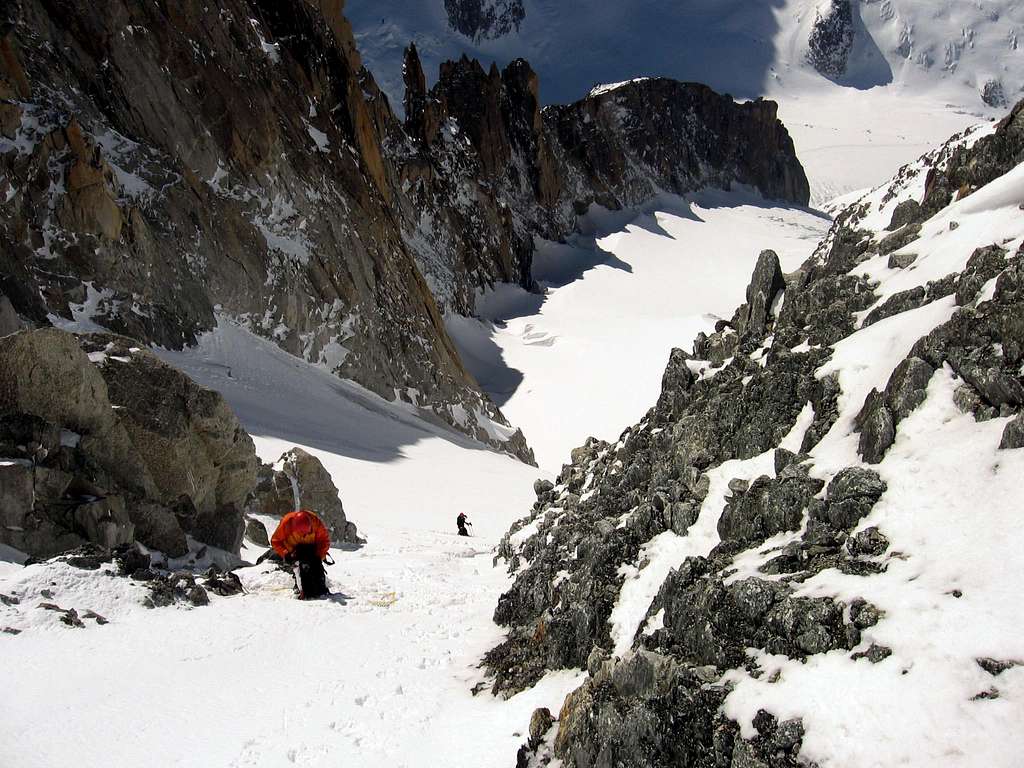 Above the couloir.