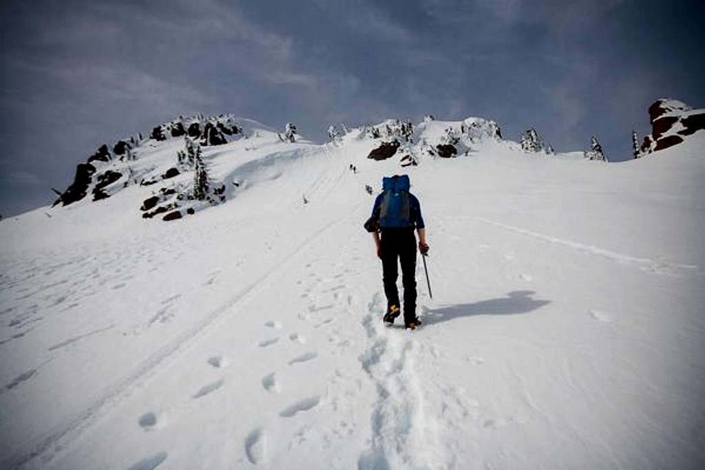 Summit approach on Mt Ellinor