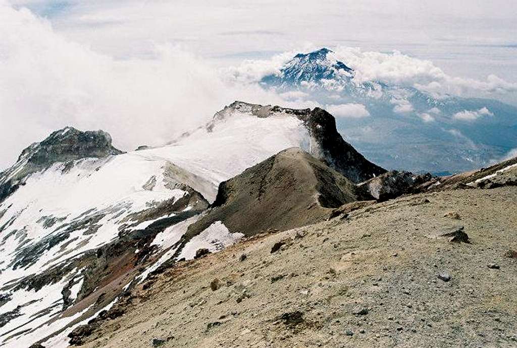 View from the summit towards...