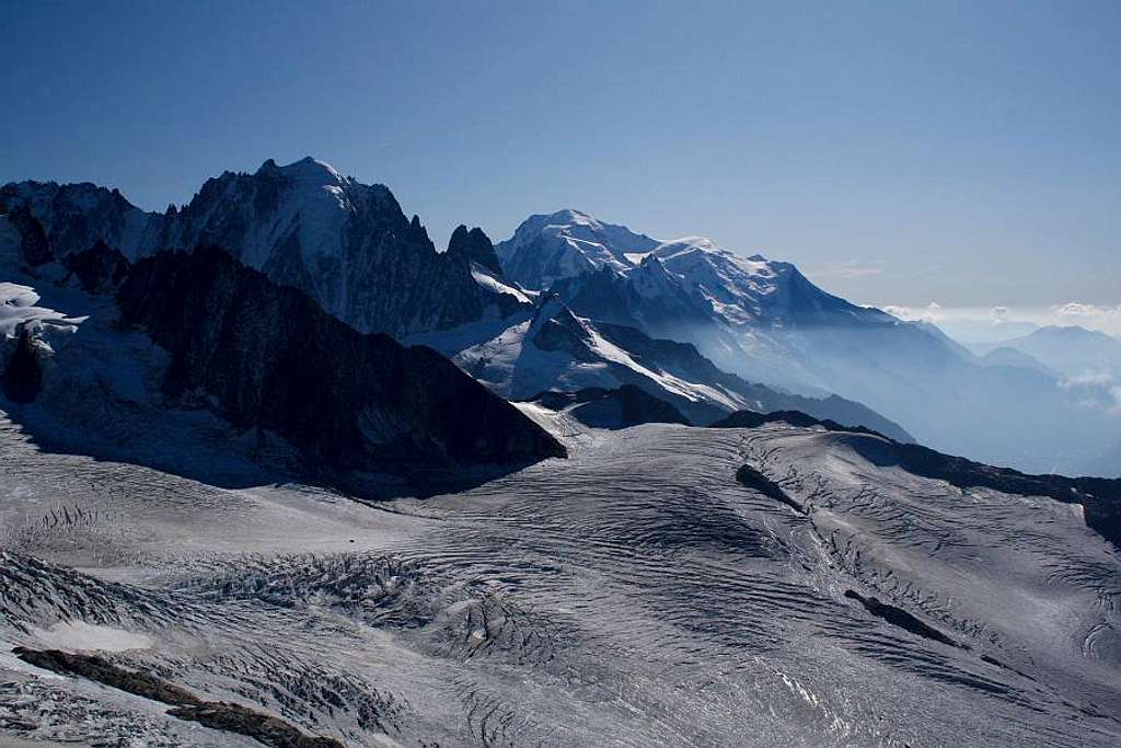 Mont Blanc range from Aig. de Genepi