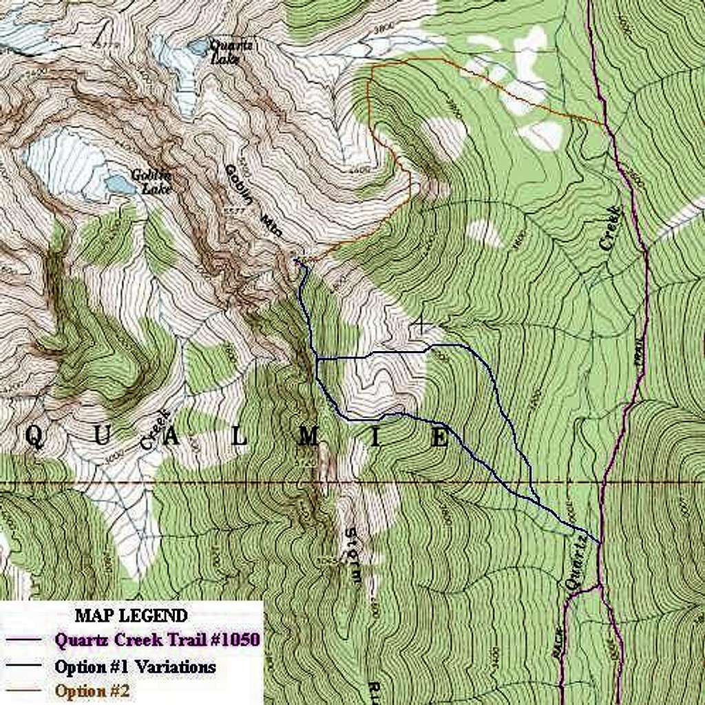 Standard Goblin Mountain Summit Routes