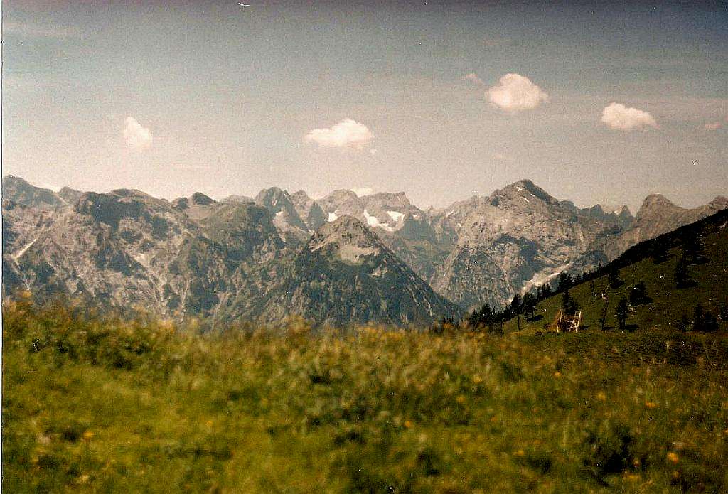 Karwendel from Dalfaz Alm