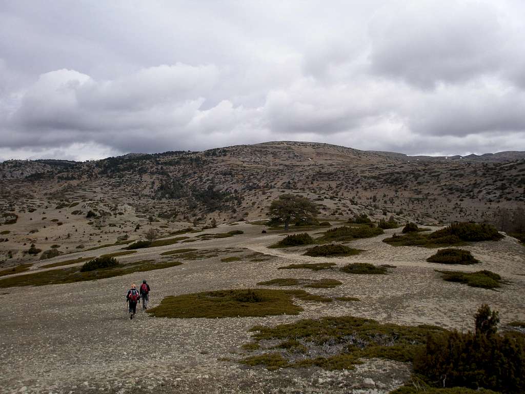 Towards Cerro Calderón