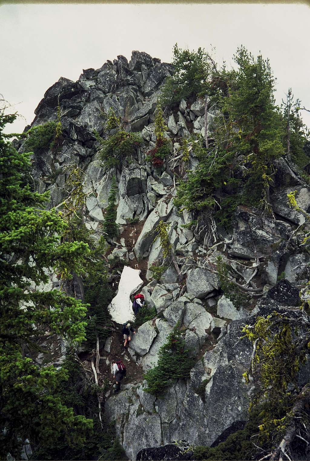 Climbers Summiting South Wedge