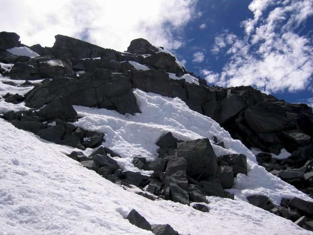 The view towards the summit...