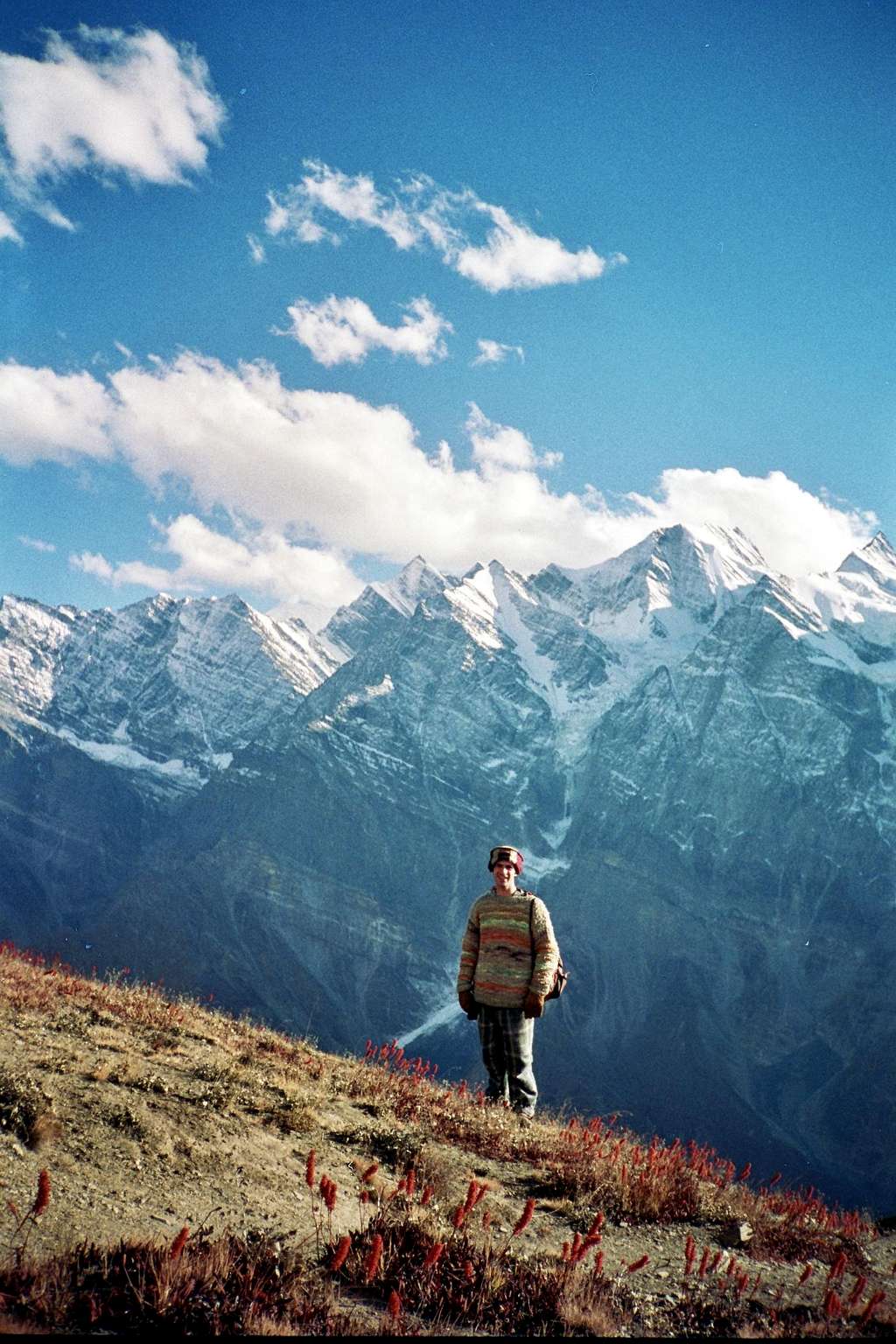 hiking above Keylong 1994