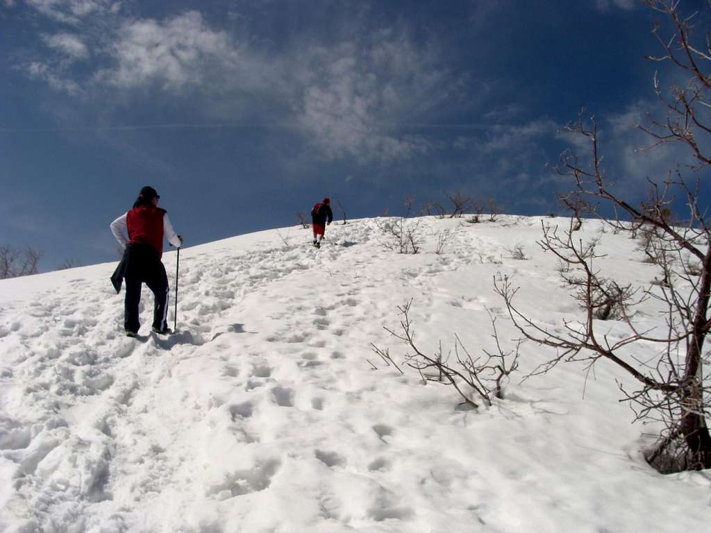 Snow above the Saddle
