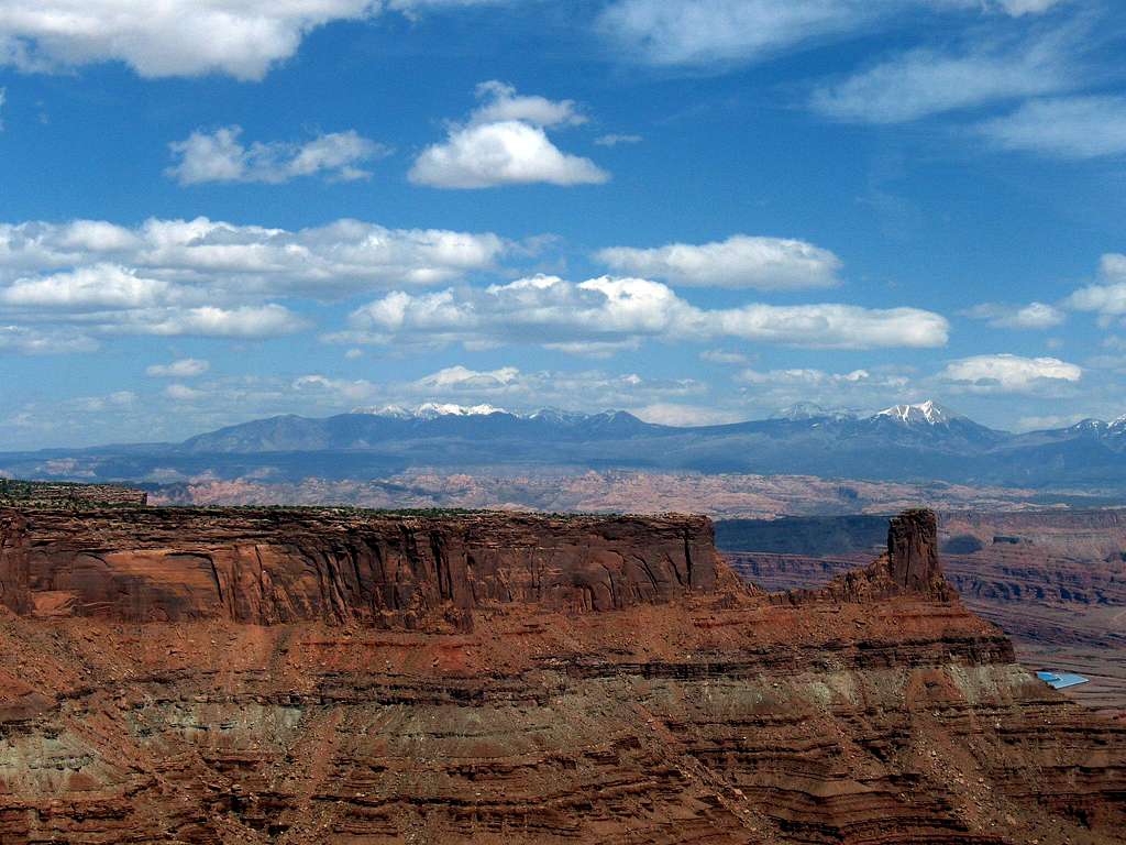 The La Sals from Dead Horse Point