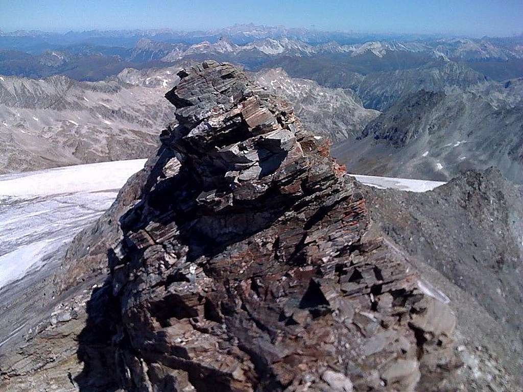 On the summit of the Ankogel in Sept. 2008, looking towards the north