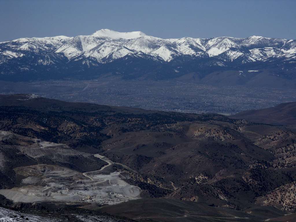 Mount Rose from the summit of Clark Mountain