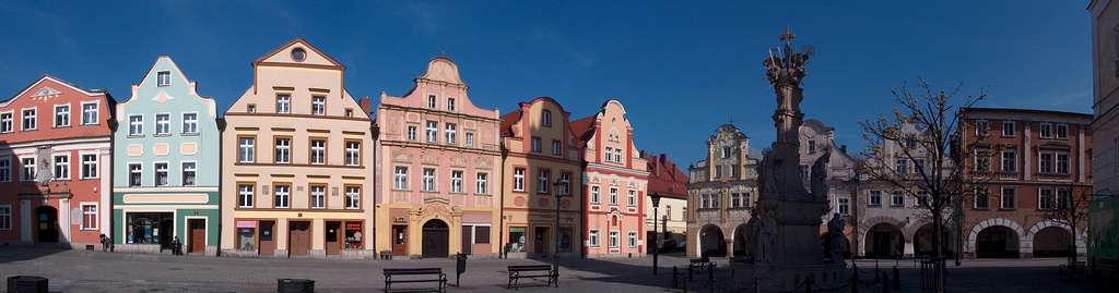 Market place of Lądek-Zdrój
