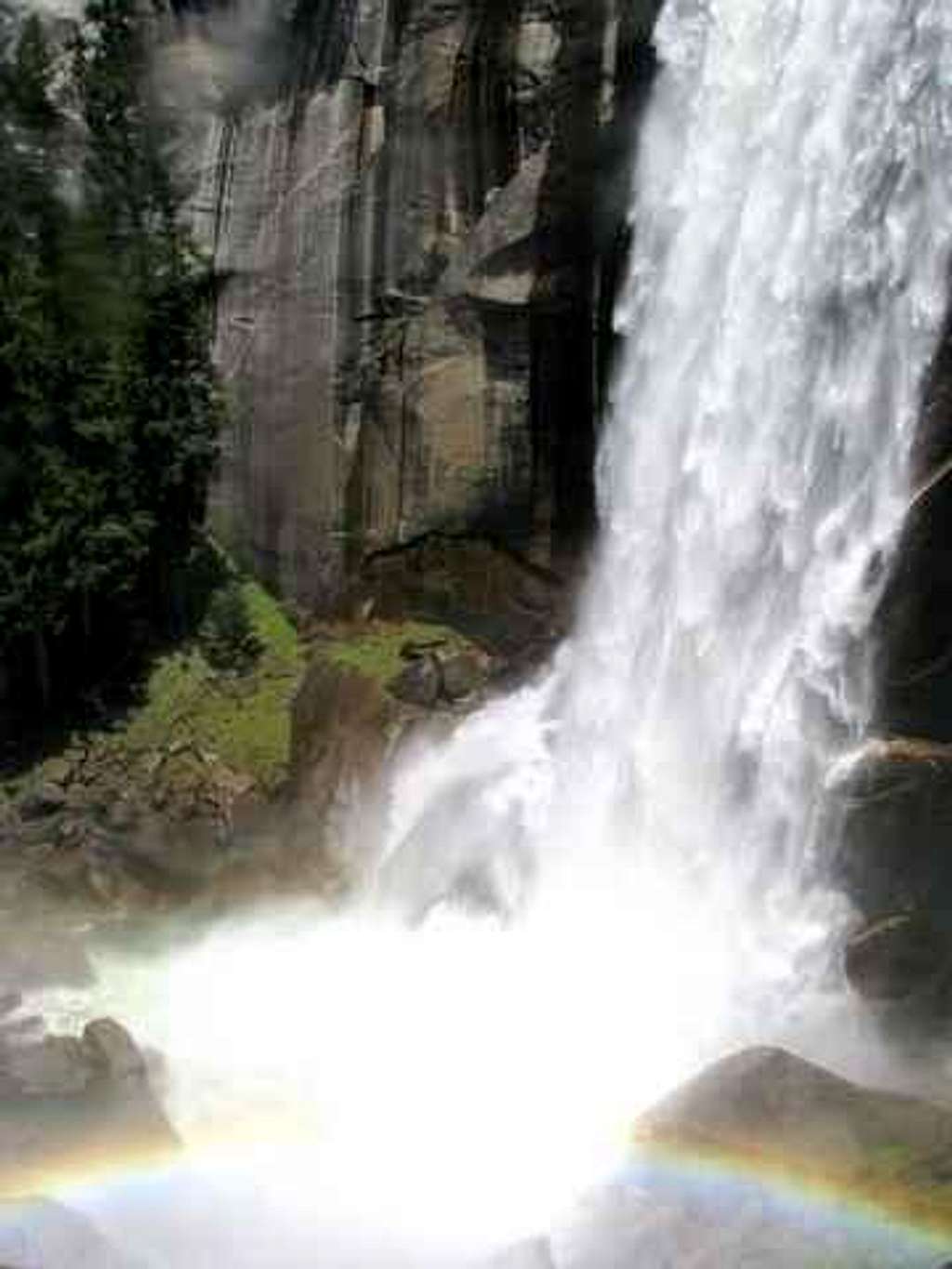 Vernal Falls with rainbow