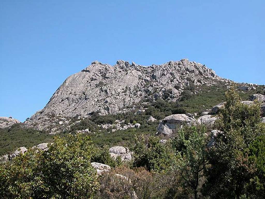 Monte Lisgiu seen from the...
