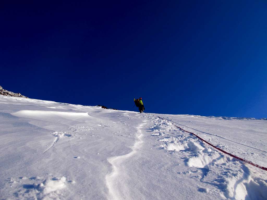 High on the Bolam Glacier