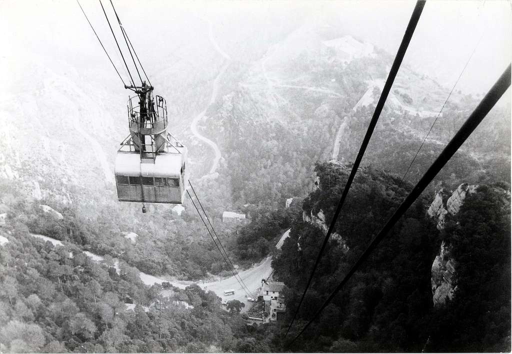The old Sant Jeroni Aerial Tramway