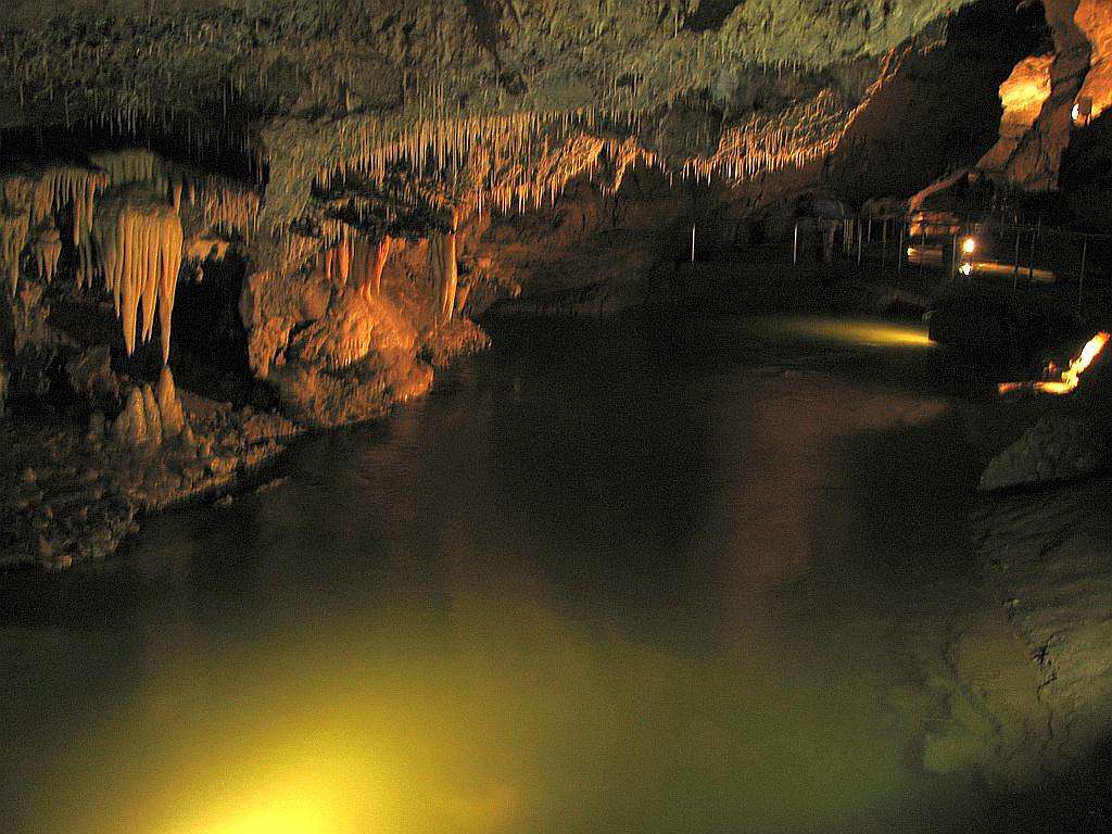 Demanovska Jaskynia Svobody - underground stream Demanovka