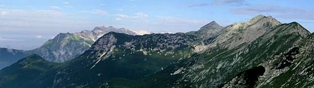 South Bohinj range mountains...