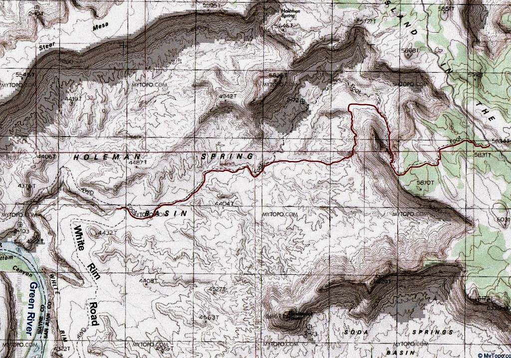 Map of Wilhite Trail