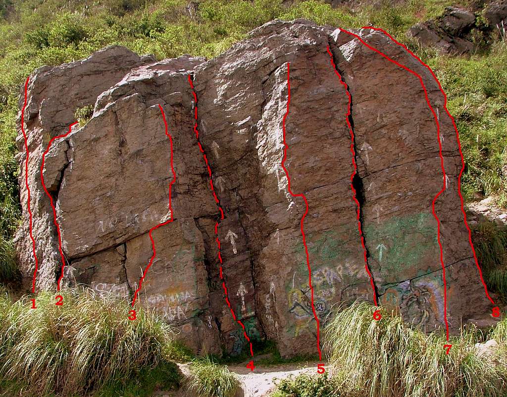 Lower slab. Crag 1.