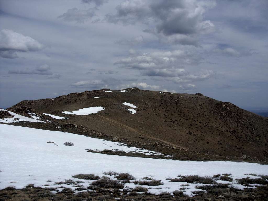 Looking towards Mount Siegel from across the ridge