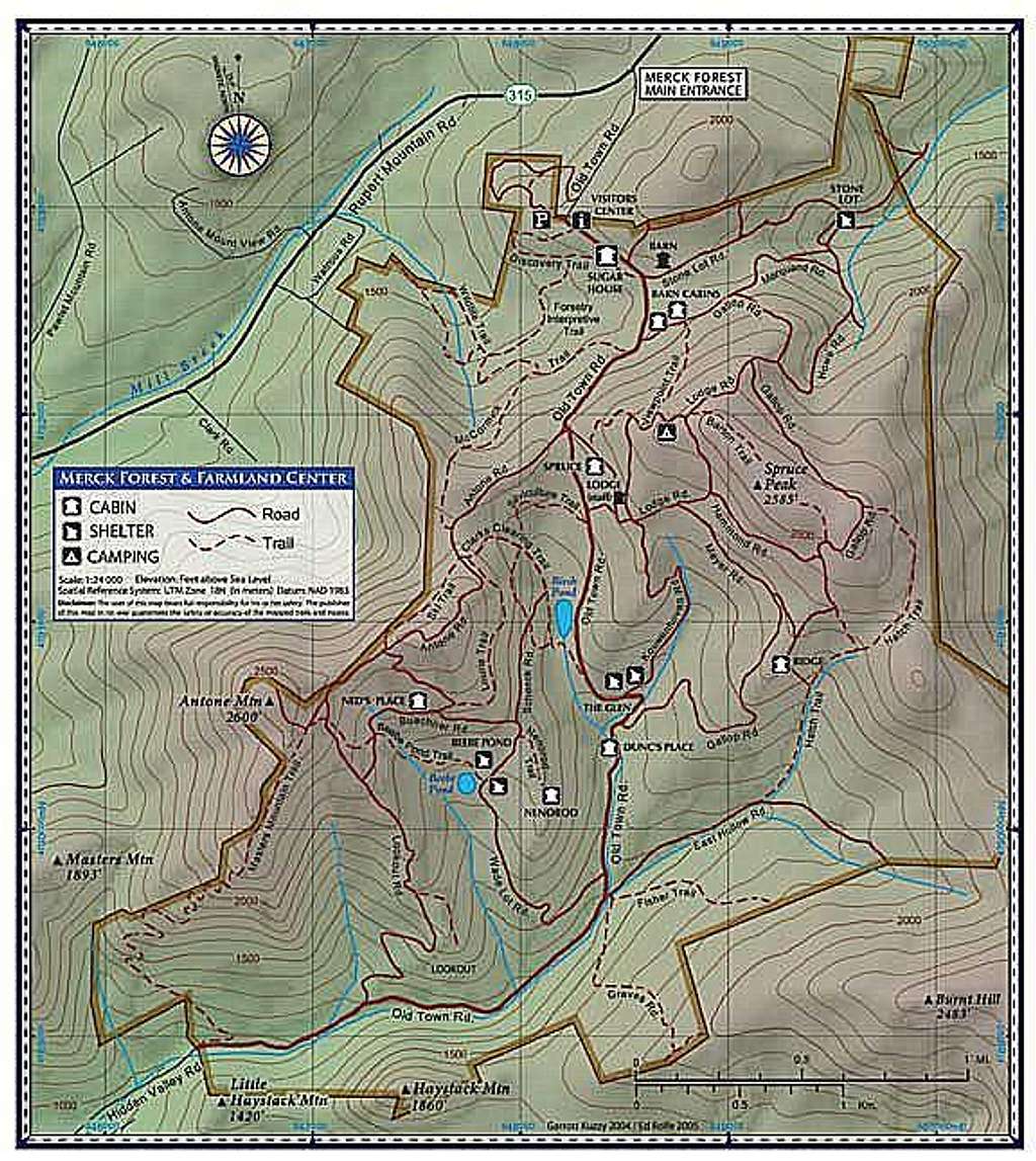 Merck Forest Map