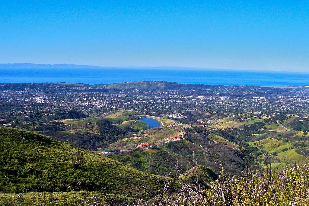 Views of Pacific Ocean and Channel Islands...