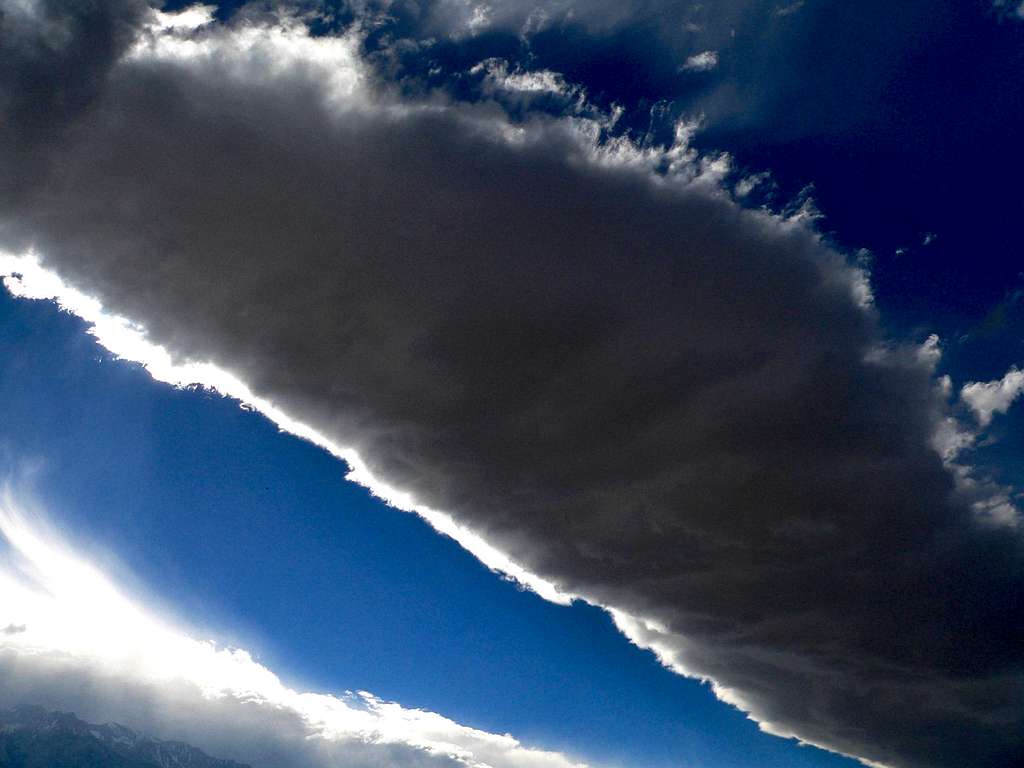 Bad ass cloud over Owens Valley