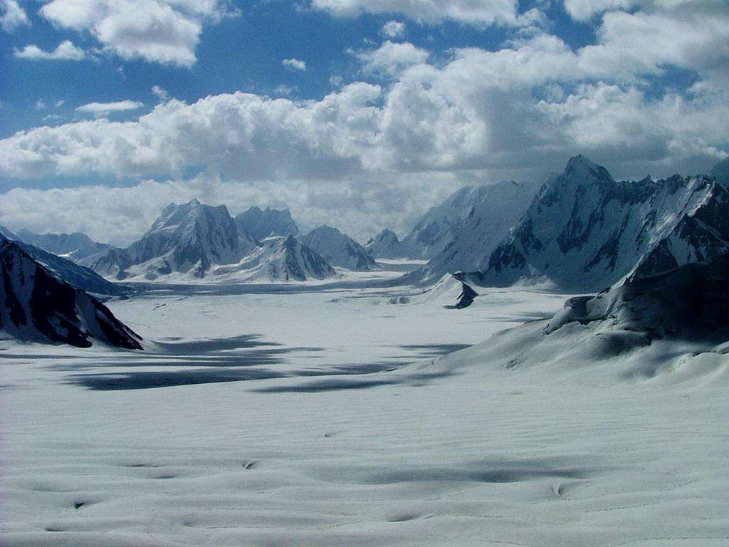 Snow lake, Biafo Glacier, Karakoram, Pakistan