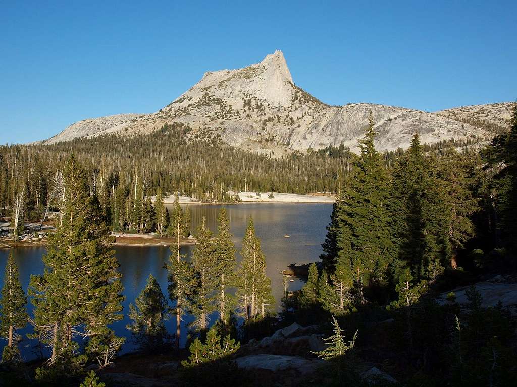 Cathedral Peak and Cathedral Lake