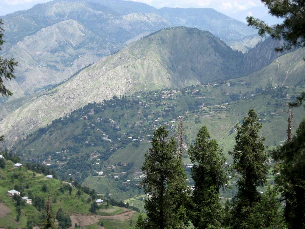 view of hills from kalabagh, nathigali