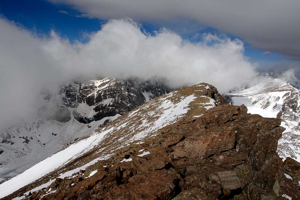 Humboldt Peak, summit view west