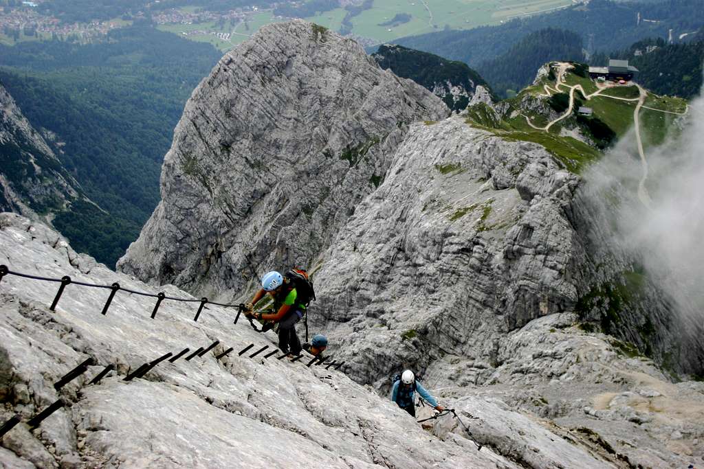 Wife on the Alpspitze