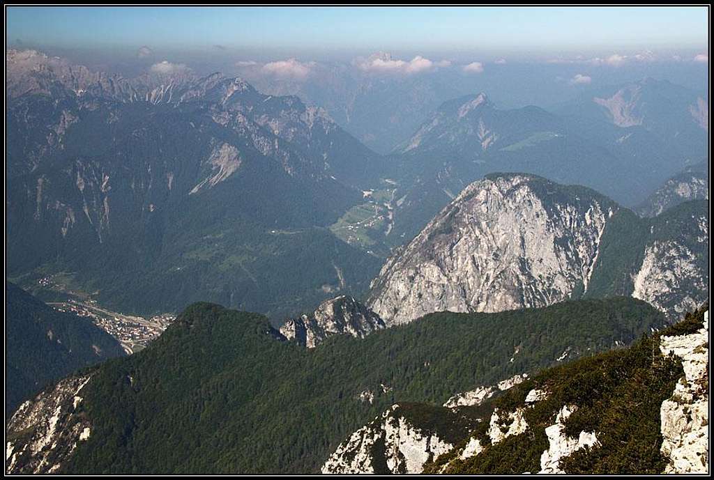 Pontebba from Monte Scinauz