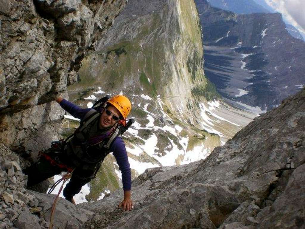 Climbing Northeast Ridge Lamsenspitze