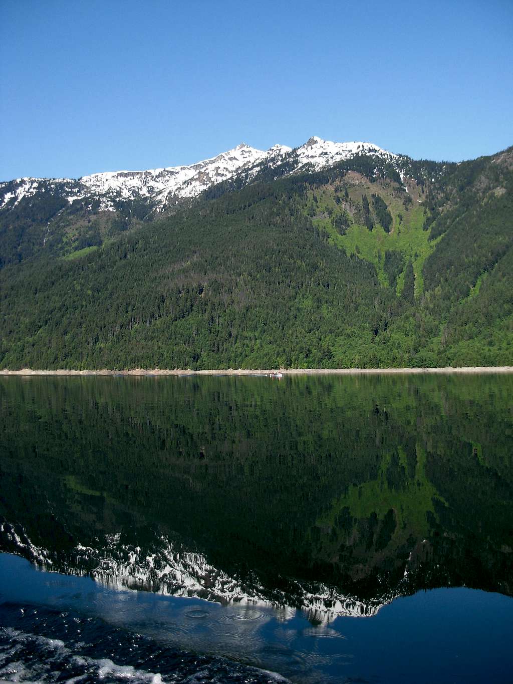Mountain Reflection On Ross Lake