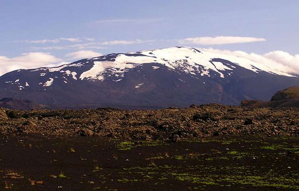 Hekla from the northwest as...